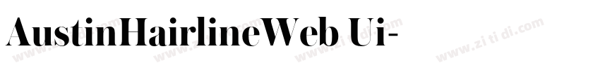 AustinHairlineWeb Ui字体转换